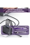 Us-cc163 T50 100w Qc+pd 4 Port (3type-c+1usb) Gan Hızlı Şarj Başlığı-siyah