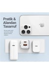 Us-cc189p 30w Qc+pd (type-c+usb) Mini Hızlı Şarj Başlığı-Mor