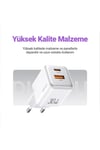 Us-cc189p 30w Qc+pd (type-c+usb) Mini Hızlı Şarj Başlığı-Mor