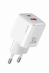 Us-cc189w 30w Qc+pd (type-c+usb) Mini Hızlı Şarj Başlığı-beyaz