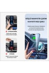 Us-cd164 15w 3in1 Ultra-slim Ev Ve Araç Için Iphone Magsafe Şarj Ve Araç Içi Telefon Tutucu