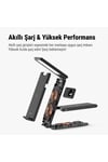 US-CD181 15W 3in1 Arada Masa Lambası Özellikli Katlanabilir Kablosuz Şarj Standı
