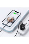 US-CD183 15W TypeC Magsafe, IPhone Manyetik Şeffaf Görünümlü Kablosuz Şarj Cihazı
