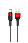 Us-sj221 1.2m Usb To Type-c Güçlendirilmiş Örgülü Şarj Ve Data Kablosu