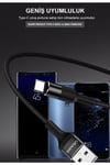 Us-sj221 1.2m Usb To Type-c Güçlendirilmiş Örgülü Şarj Ve Data Kablosu