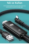 Us-sj442 U53 2m Fullhd Lightning To Hdmı, Iphonedan Tvye Ses Ve Görüntü Aktarma Kablosu