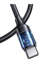 Us-sj524 Örgülü 1.2m Type-c To Type-c 100w Pd Hızlı Şarj Ve Data Kablosu