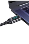 Us-sj546 Dijital Göstergeli Çipli, Örgülü, 1.2m Pd 100w Type-c Hızlı Şarj Ve Data Kablosu