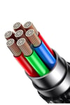 Us-sj547 Usb Type-c To Type-c Lightning Microusb,1.2m 60 Watt 6 In 1 Hızlı Şarj Ve Data Kablosu
