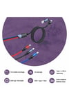 Us-sj549 Usb Type-c To Type-c Lightning Microusb,1.2m Pd 3a Hızlı Şarj Kablosu