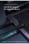Us-sj553 U72 Type-c To Type-c 5k 60hz 0.8m 100w Usb4 Ses,görüntü,data Aktarma Kablosu