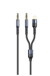 Us-sj554 2in1 1.2m 3.5mm Ses+lightning To 3.5mm Ses Kablosu