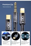 Us-sj554 2in1 1.2m 3.5mm Ses+lightning To 3.5mm Ses Kablosu