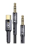 Us-sj555 2in1 1.2m 3.5mm Ses+type-c To 3.5mm Ses Kablosu