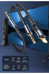Us-sj555 2in1 1.2m 3.5mm Ses+type-c To 3.5mm Ses Kablosu