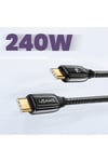 Us-sj581 Pd3.1 Type-c To Type-c Çinko Alaşım 240w Hızlı Şarj Ve Data Kablosu 2m