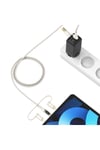 US-SJ616 Type-C+Lightning+MicroUSB, 6in1 Dijital Göstergeli PD100W Hızlı Şarj ve Data Kablosu