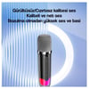 Usams Şarjlı Taşınabilir RGB BT5.3 360 Derece Stereo Bluetooth Hoparlör ve Kareoke Mikrofonu