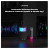 Usams Şarjlı Taşınabilir RGB BT5.3 360 Derece Stereo Bluetooth Hoparlör ve Kareoke Mikrofonu