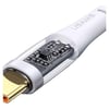 USAMS SJ574 Alüminyum Alaşım Type-C To Type-C PD 100W Hızlı Şarj Ve Data Kablosu Beyaz