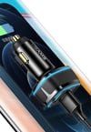 Usams US-CC126 PD Type-C + 2xUSB-A 80W Çakmaklık Hızlı Şarj Cihazı