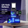 Usams US-CD181 15W 3in1 Arada Masa Lambası Özellikli Katlanabilir Kablosuz Şarj Standı OUTLET