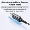 Usams US-SJ744 Type-C To Type-C 100W Meteor Efekt Ekranlı 1.2m Hızlı Şarj ve Data Kablosu Titanium