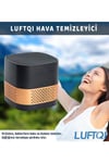 Uv-c/nano Filtreli Antibakteriyel, Antivirütik, Koku Giderici Kişisel Hava Temizleyici-black