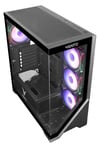 VENTO VG4202FLA 850W Siyah Temper Camlı E-ATX