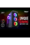 VK-G1030RGB Power USB 3.0 Tempered Glass Pencereli RGB Fanlı Gaming Kasa (PSU Yok)