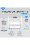 WR1200E 300Mbps/2.4GHz 867Mbps/5GHz 4x5dBi Anten 4Port Dual Band Wi-Fi Router (AC1200 Serisi)