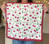 50*50 KİRAZ DESENLİ BANDANA FULAR