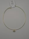 CHOKER ÇERÇEVELİ TAŞLI GOLD KOLYE