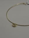 CHOKER ÇERÇEVELİ TAŞLI GOLD KOLYE