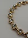 TAŞLI CHOKER GOLD KOLYE
