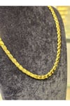 22 Ayar Altın Kaplama Pullu Zincir A+  Kalite