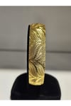 22Ayar Altın Kaplama CNC Fantasy Model Bilezik 1.5 Cm Eninde