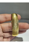 22Ayar Altın Kaplama CNC Model Bilezik 1.5 Cm Eninde