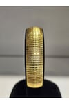 22Ayar Altın Kaplama CNC Model Bilezik 1.5 Cm Eninde
