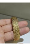 22ayar Altın Kaplama Kristal Model Bilezik 1 Adet 1.5 Cm Eninde