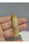 22Ayar Altın Kaplama Yıldız Model Bilezik 1.5 Cm Eninde