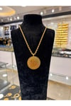 Orijinal Altın Kaplama Gremse Kolye 4 mm Halat Zincirli