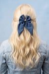 Linen Breeze: 3'lü Keten Toka Seti | Per Capelli® - Mavi