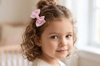 Little Princess İnci Detaylı 3'lü Saten Fiyonk Toka Seti