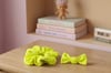Neon Rush Serisi: Neon Sarı İnci Detaylı Scrunchie ve Fiyonk Toka Seti