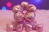 Puffy Shine: Metalik Dokulu Lüks Tasarım Toka Seti | Per Capelli® - Pembe