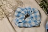 Pure Muse: 5'li Organik Müslin Scrunchie Seti | Per Capelli® - Mavi