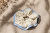 Pure Muse: 5'li Organik Müslin Scrunchie Seti | Per Capelli® - Mavi