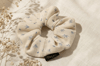 Pure Muse: 5'li Organik Müslin Scrunchie Seti | Per Capelli® - Mavi