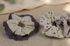 Pure Muse: 5'li Organik Müslin Scrunchie Seti | Per Capelli® - Mor
